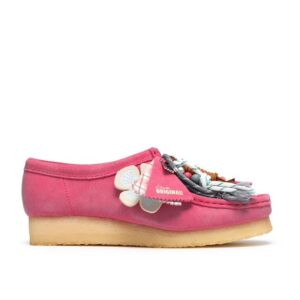 Womens Clarks Wallabee (Pink Interest)