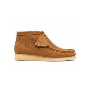 Clarks Wallabee Boot (Light Tan Embossed)
