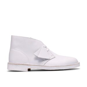 Clarks Desert Boot (White/White)