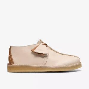 Clarks Desert Trek (White Combi Leather)