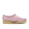 Womens Clarks Wallabee (Baby Pink Leather)