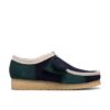 Clarks Wallabee (Blue/Green Stripe)