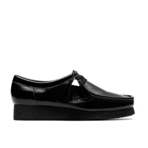Ladies Clarks Wallabee (Black Patent)