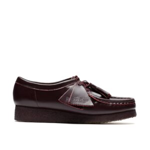 Womens Clarks Wallabee (Purple Grape Leather)