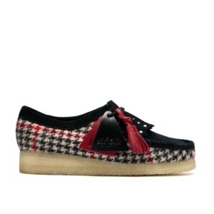 Womens Clarks Wallabee (Black TweedCombi)