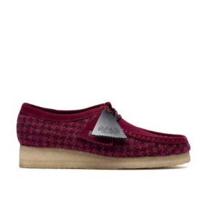 Womens Clarks Wallabee (Purple TweedCombi)