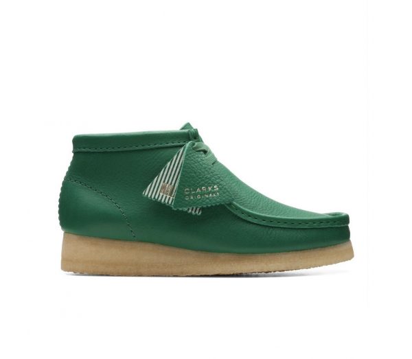 Ladies Wallabee Boot (Cactus Green Leather)